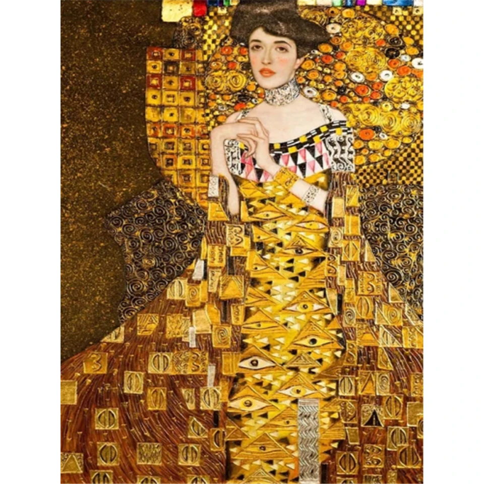 Klimt DIY krížový steh vyšíva 11ct súprav