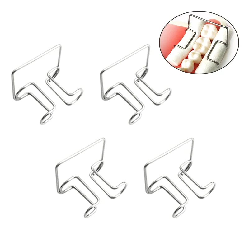 Klip zubnej bavlnenej rolky Automaticlable z nehrdzavejúcej ocele Cotton Roll Clip Dolder Denter Lab Supplies Isolator Tool Tool Clinic