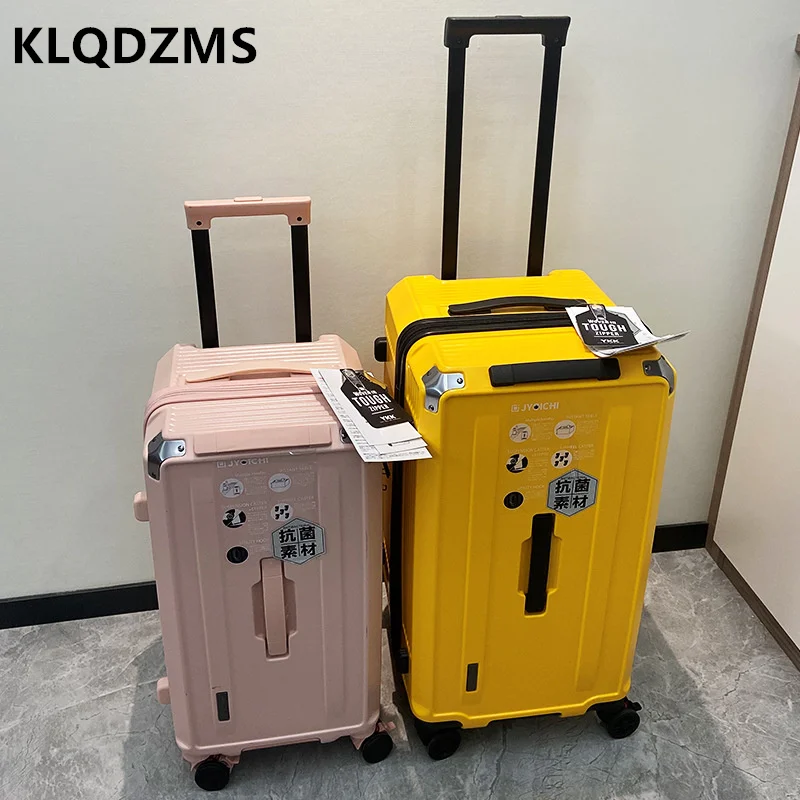 KlqDZMS Multifunkcia super veľká kapacita roztomilý puzdro so širokým tukovým kufrom Universal Universal Wheel Batche Student