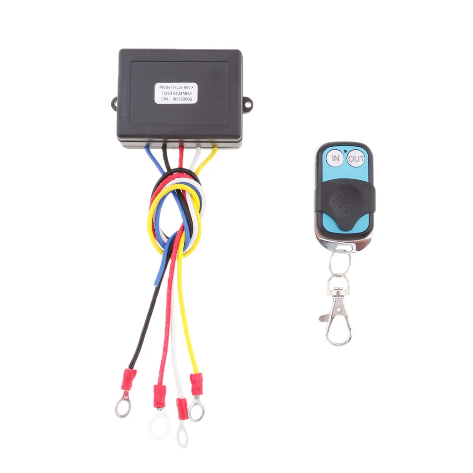 KLS-997 bezdrôtový systém diaľkového ovládača pre 12 V/24 V CAR UTV ATV SUV WIRCH diaľkový prepínač Vozbretý diaľkový prijímač WIRCH