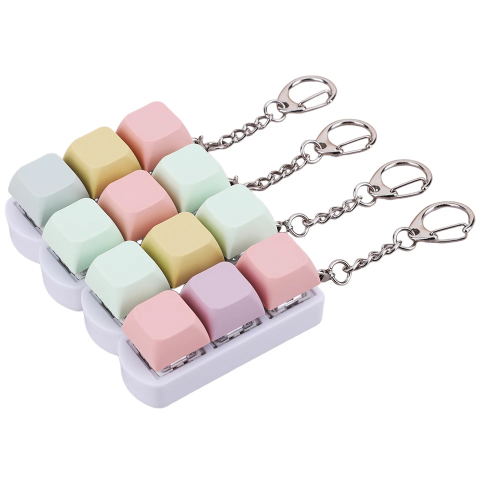 Klávesnica Fidget Hračky Klávesnica Fidget Keychain 3 klávesy
