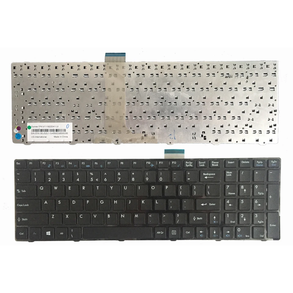 Klávesnica nová notebook pre notebook pre MSI A6200 CR620 CX705 S6000 US NAPLATÝ Klávesnica V111922dk1 čierna