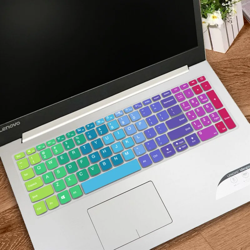 Klávesnica pre laptop Keyboard Cover Film Protector Puzdro pre Lenovo IdeaPad 340C 330C 320 15,6 palca Silikónový notebook Skin Proti-Slip Witerproof