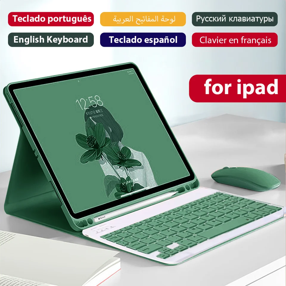 Klávesnica qukam pre iPad Pro 11 12 9 12.9 AIR 4 AIR 5 pre iPad 10. generácia Pro 12 9 6. 5. 4. 4. tretí gen.