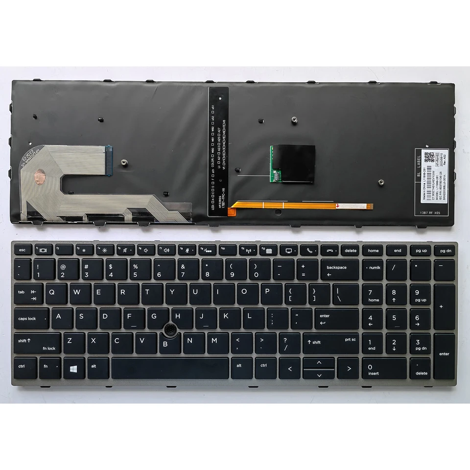 Klávesnica USA pre HP EliteBook 850 G5 850 G6 855 G5 750 G5 G6 755 G5 Zbook 15U G5 G6