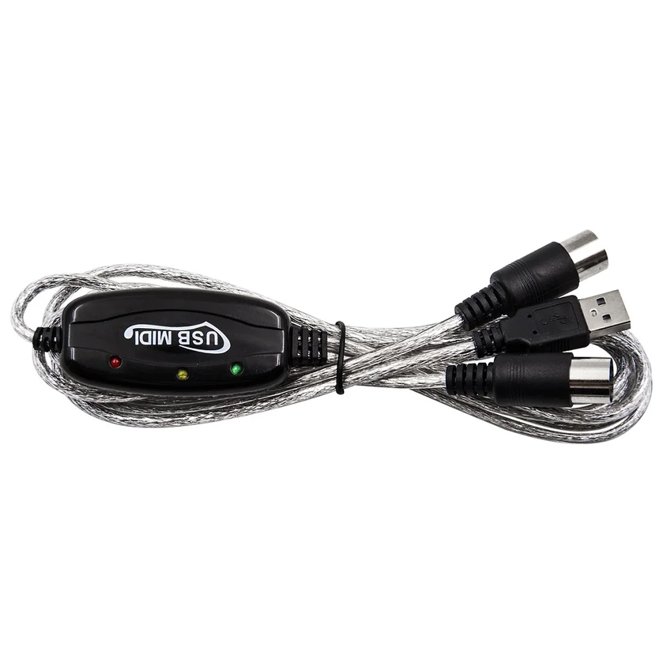 Klávesnica zvukového kábla na počítač USB MIDI adaptér kábel počítača k hudobnej klávesnici kábel USB Vstupný výstup MIDI kábel rozhrania MIDI