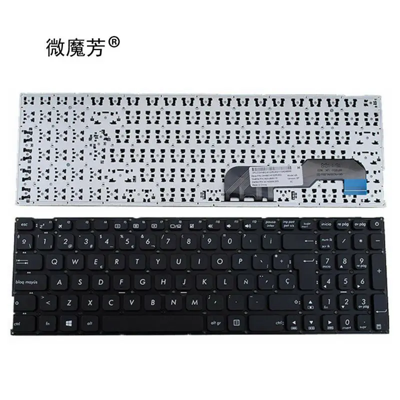 Klávesnica španielskeho notebooku pre ASUS X541 X541U X541UA X541UV X541S X541SC X541SA X541UJ R541U R541 X541L X541S X541LA SP Keyboard