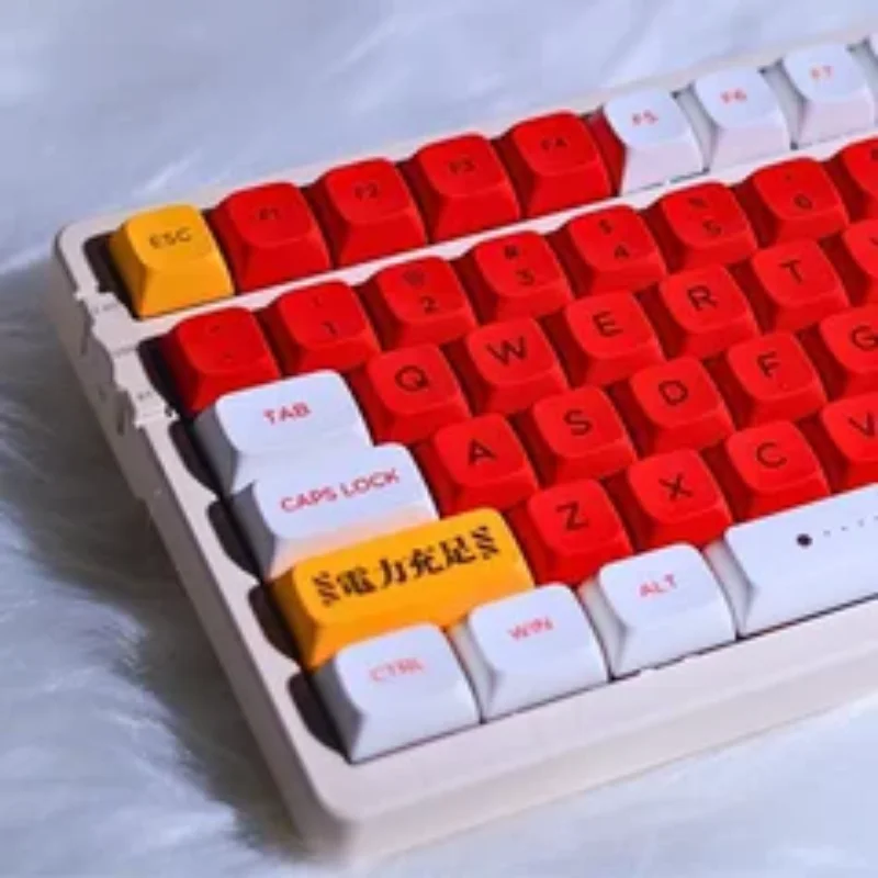 Klávesová kľúče XDA Výška červeného kľúča päťdesná sublimácia GMK75/68/87/98/104