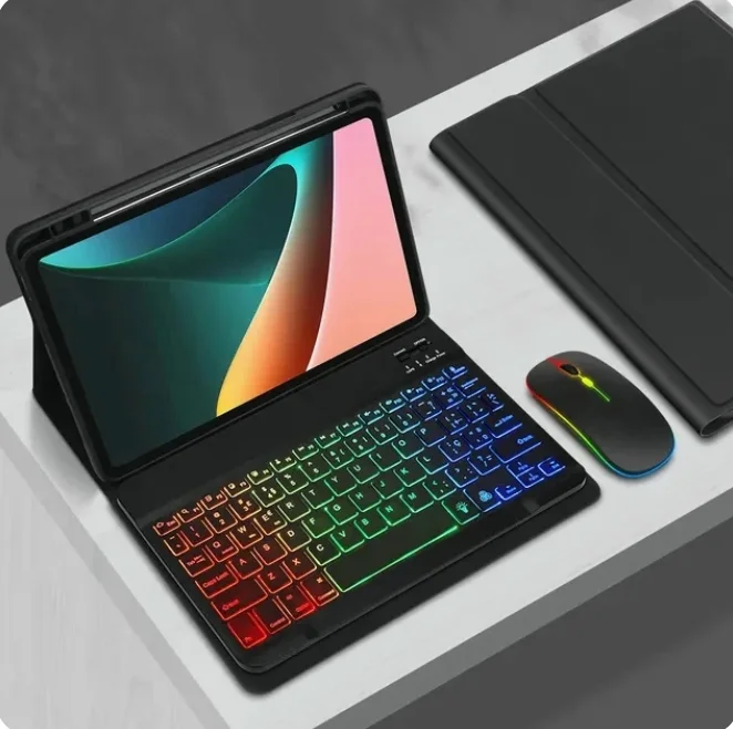Klávesové puzdro pre Xiaomi Pad 6/6 Pro 11 palcový stojan s magneticky odnímateľnou bezdrôtovou bezdrôtovou bluetoothou Tablet Cover Funda