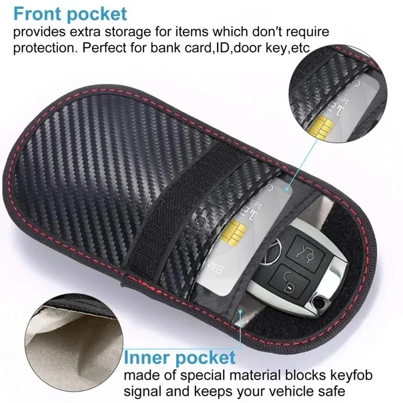 Klávesové skrinky na kľúče vozidla Sada diaľkových ovládacích nastavení Kláves RFID Shielding Pocket Key Organizátor Kreditné karty Organizátor pre ochranu súkromia