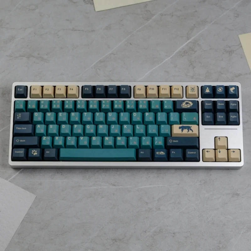 Klávesy GMK 129 Tiché lesné kľúče PBT čerešňový profil kľúča pre spínač MX MECHANICKÁ HROVA Klávesnica Vlastná čiapka ISO Key
