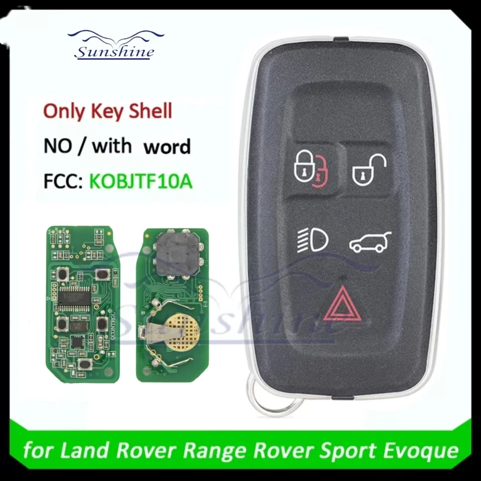 Klávesy slnečných automobilov 315/434MHz CAR DISTATE SMART KEY FOB FIB Jaguar pre Land Rover Discovery 4 Freelander Range Rover Sport Evoque