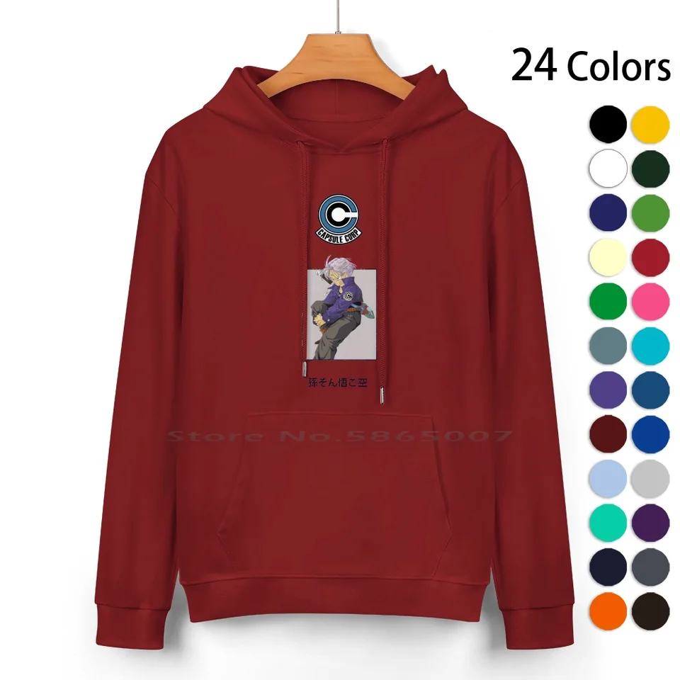 Kmene Pure Cotton Hoodie Swater 24 Colors jeho manga animáty Akira Toriyama Demon Bleach Slam Hunter X Hunter Végeta Bulma