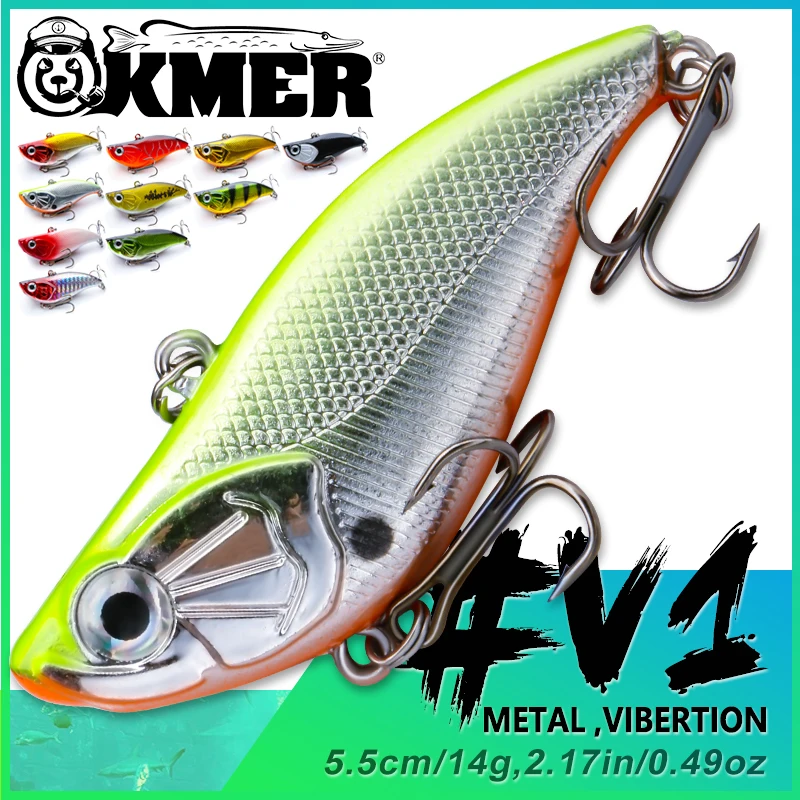 Kmer 5,5 cm 14g VIB vyvažovač zimná návnada pre rybárske návnady Wobbler Hooks for Pike Walleye Bass Equipment Accessories