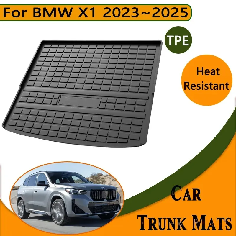 Kmeňové podlahové rohože pre BMW X1 U11 U12 IX1 2023 2024 2025 Vodotesný koberec proti štrbine vložky vankúšikov