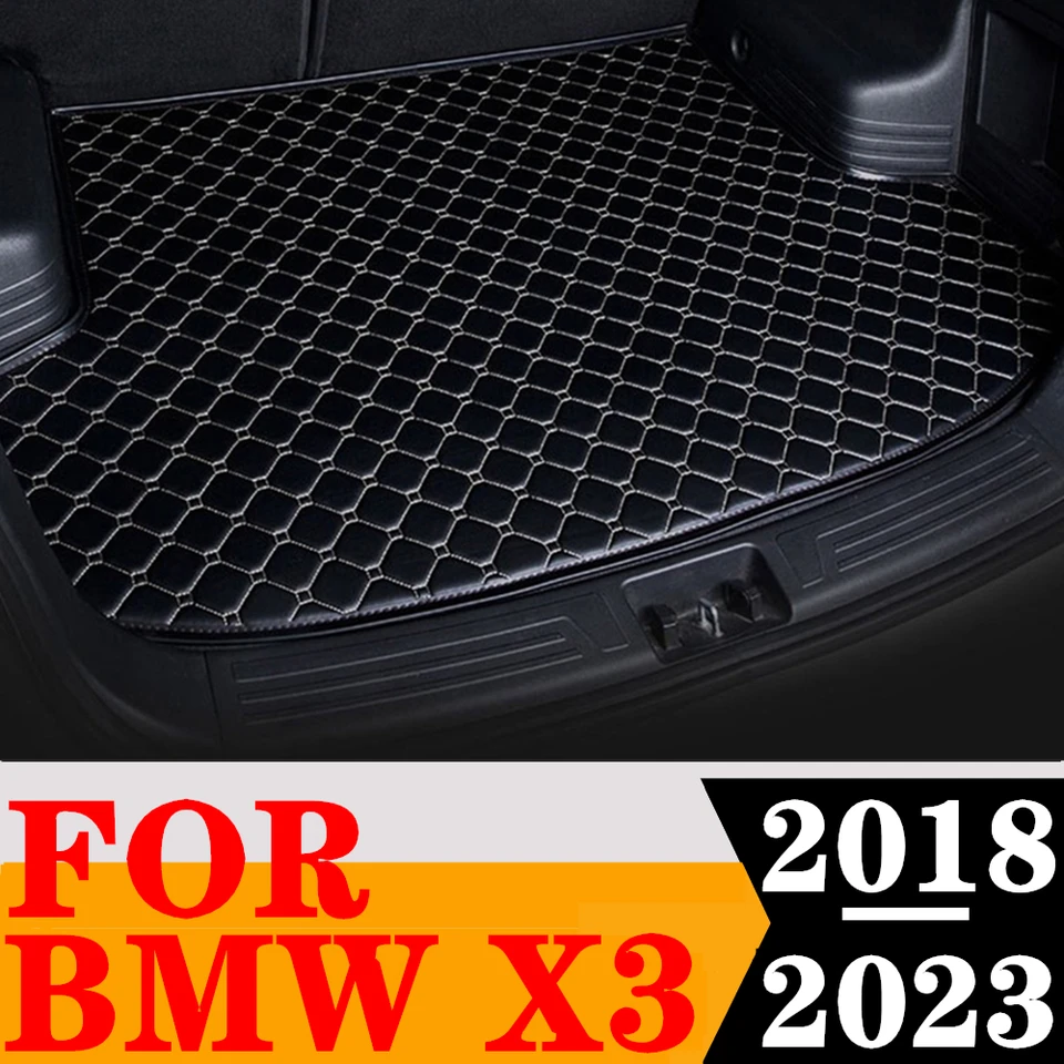 Kmeňový kmeň rohož pre BMW X3 2018 2019 2020 2021 2022 2023 Zadná nákladná vložka Tail Boot Boot Tray batožina ochrana podložky Koberec interiérové ​​diely