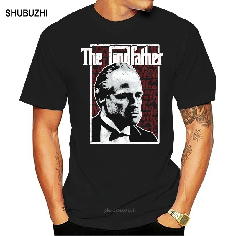 Kmotr Don Vito Corleone Pánske tričko Marlon Brando Italian Mafia Gang Film Humory Tee tričko