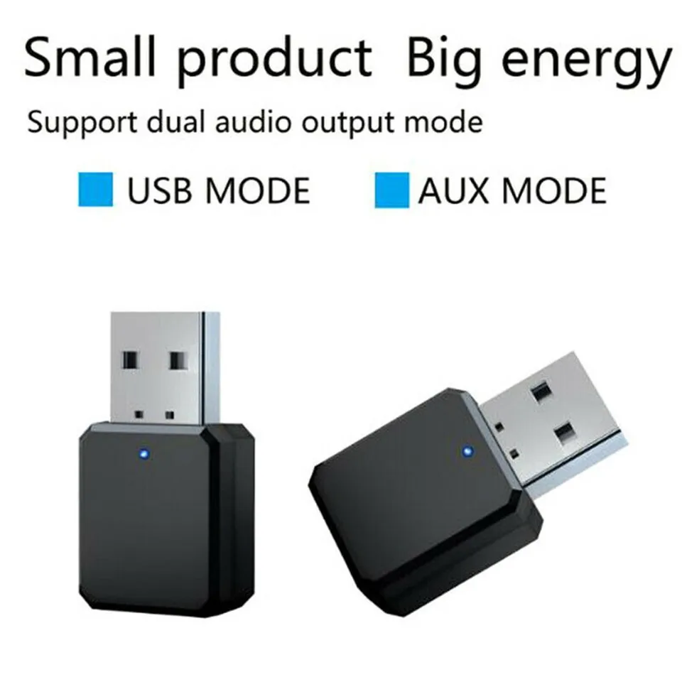 KN318 BT 5.1 Audio prijímač Duálny výstup 3,5 mm aux USB Wireless Adapt 32 mm*17 mm*8,5 mm príslušenstvo pre vozidlá