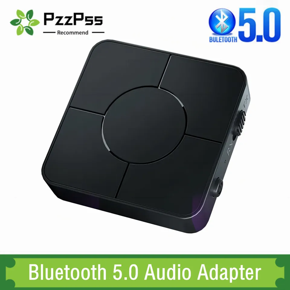 KN326 Bluetooth 5.0 Audio vysielač prijímača 3,5 mm AUX Jack RCA Wireless Music Audio Adapter s mikrofónom pre slúchadlá TV CAR PC