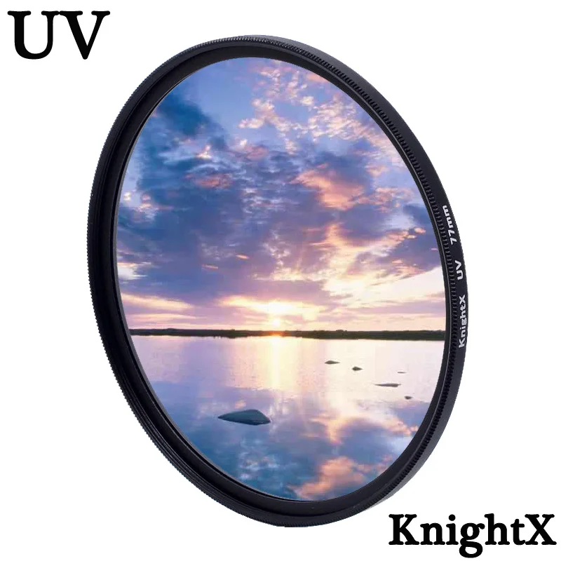 Knightx 49 52 55 58 62 67 72 77 mm UV digitálny filtra objektív pre Canon Nikon Sony DSLR SLR Camera Chránička Fotografie D5300 2000D