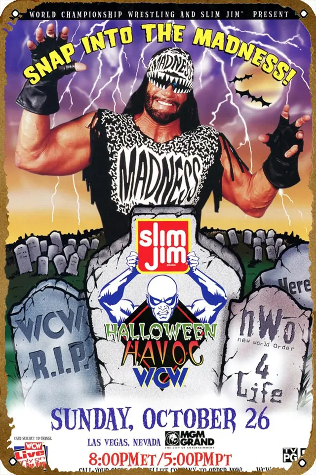 KNIOIL WCW HALLOWEEN HAVOC 1997 (1997) Plagát 12 