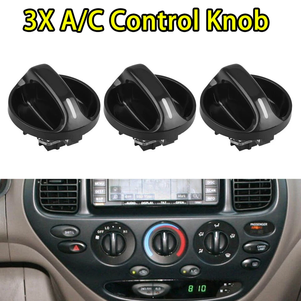 Knob ovládací spínač ohrievača 3x pre Toyota Tundra 2000 2001 2002 2003 2004 2005 2006 55905-0C010