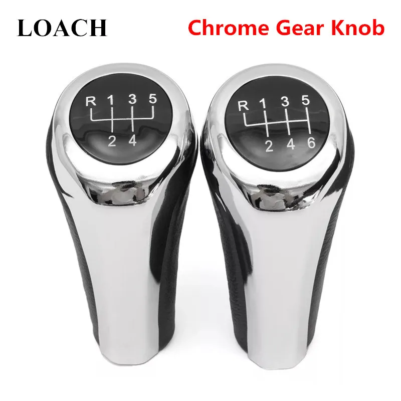 Knob s chromom matné uhlíkové vlákno pre kožené prevodové koleso pre BMW 1 3 5 6 Series E30 E36 E39 E46 X5 E53 E60 E63 X3 E83 X1 E84 E90 E91