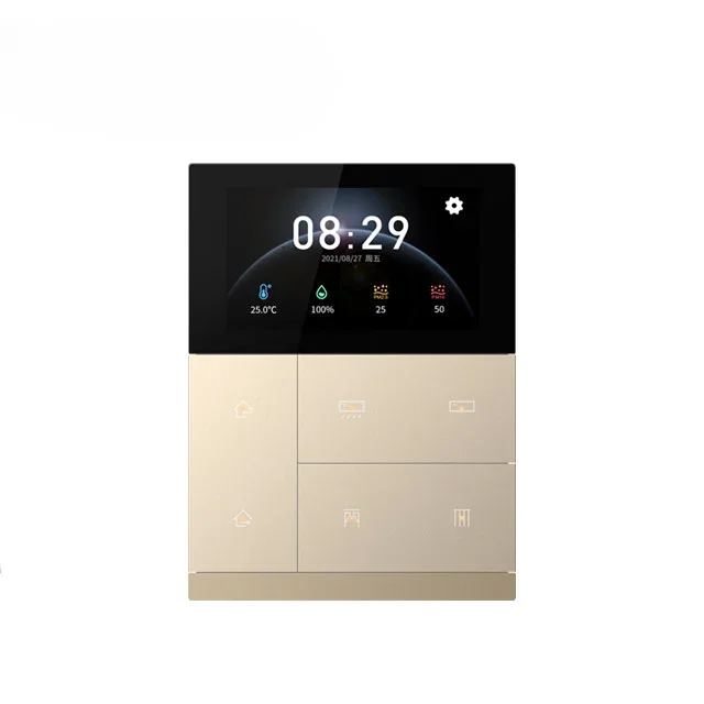 KNX Smart Home Villa Hotels Building Automatický systém Nový seriál KNX SMART CONTRECT PANEL