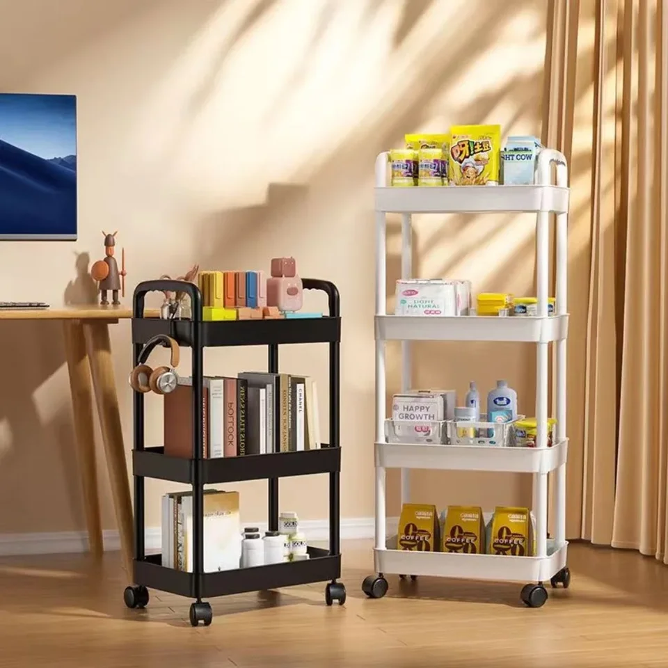 Kníhkupectvo Trolley Domov Universal Muti-Tier Storage Rack Hot House House Rolling Sklad