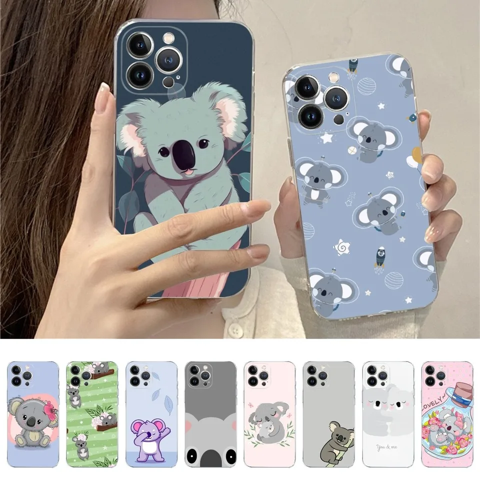 Koala medveď roztomilé puzdro pre telefón pre iPhone 14 11 12 13 Mini Pro XS Max Cover 6 7 8 Plus x xr SE 2020 Funda Shell