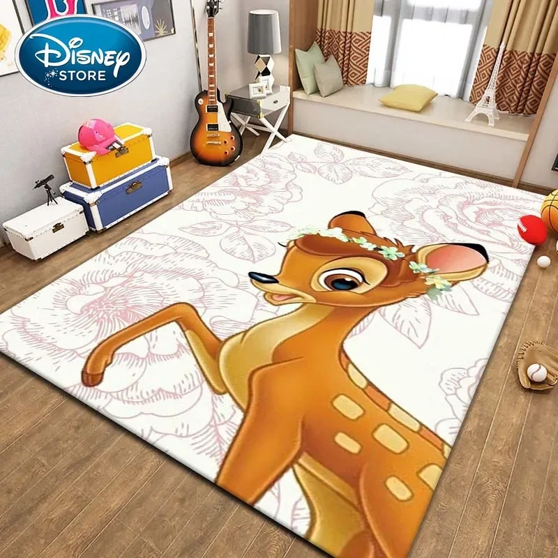 Koberce pre deti pre herňu Disney Bambi Pattern Area Mat, Cute Cartoon Carpet, Darček pre deti pre domácu izbu v obývacej izbe