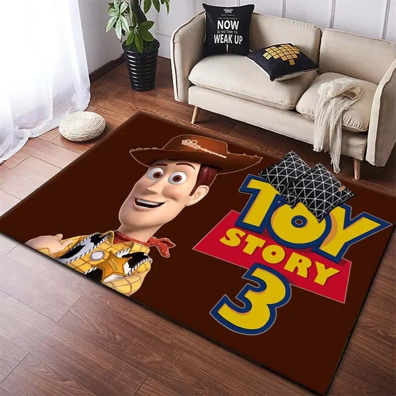 Koberce pre deti pre herňu Disney Toy Story Patter Area Mat, roztomilý kobercový koberec, detský darček pre domácu izbu v obývacej izbe
