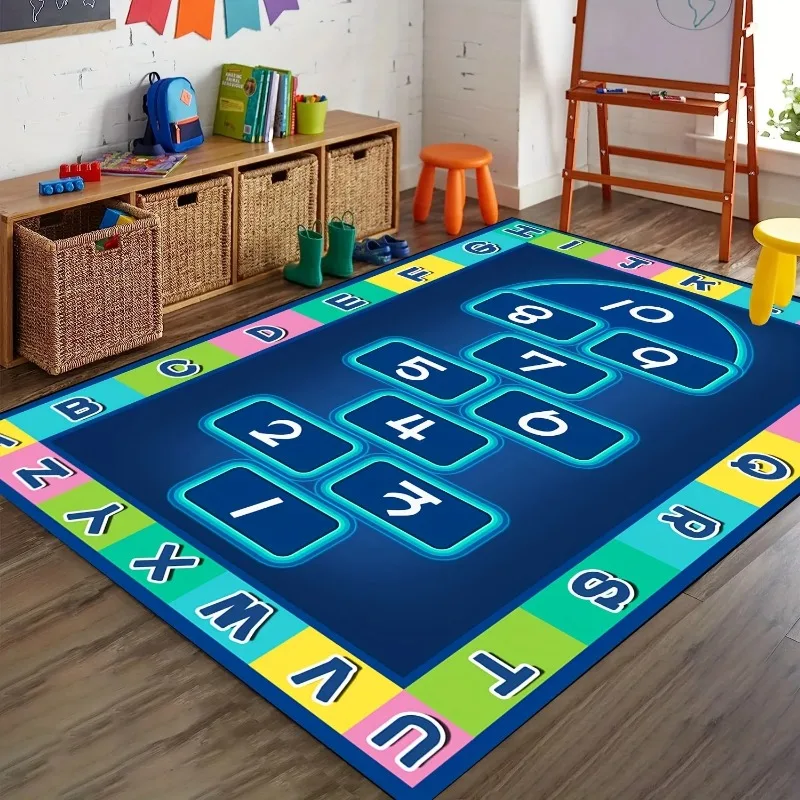 Koberce pre detské hopy Hopscotch Veľká oblasť ABC ABC Vzdelávacia herňa koberca dekorácia spálňa proti šmyku podlahová rohož alfombra