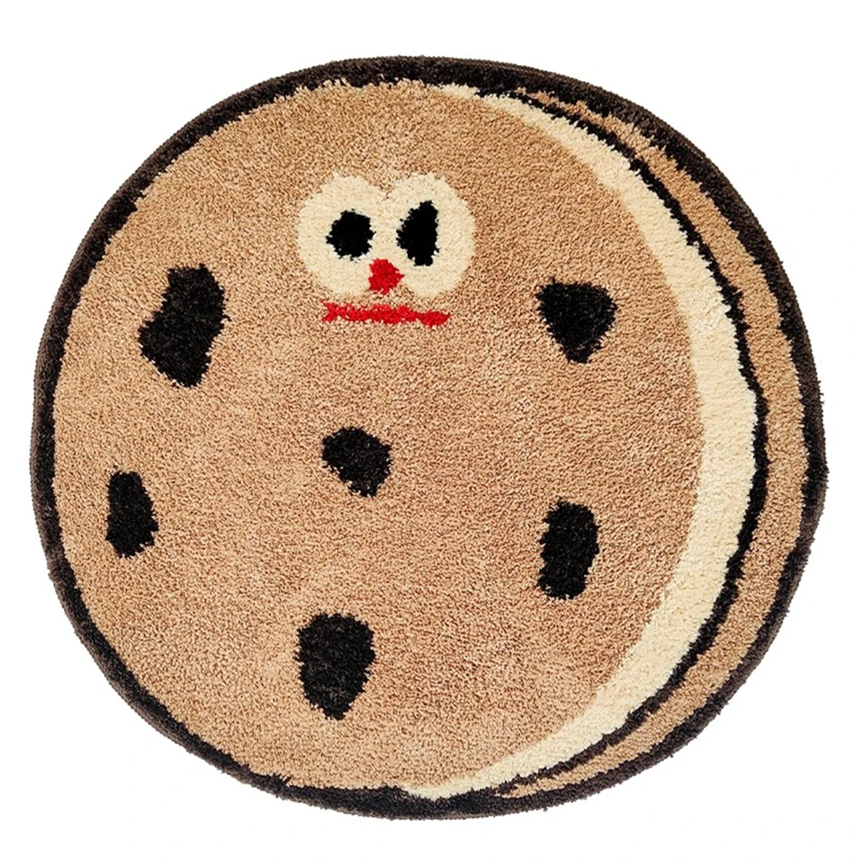 Koberce s kobercami s háčikmi s predtlačeným plátnom cookies vzor nedokončený háčkujúci koberec pre dospelých a deti domáca výzdoba
