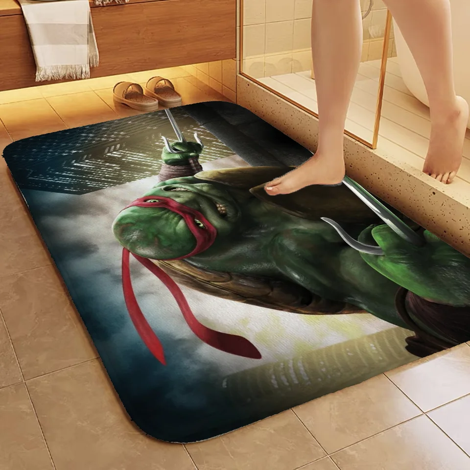 Koberec spálne pre kuchynskú hru T-Teenage Mutant Ninja Korytnačky vlastné kúpeľňové mat