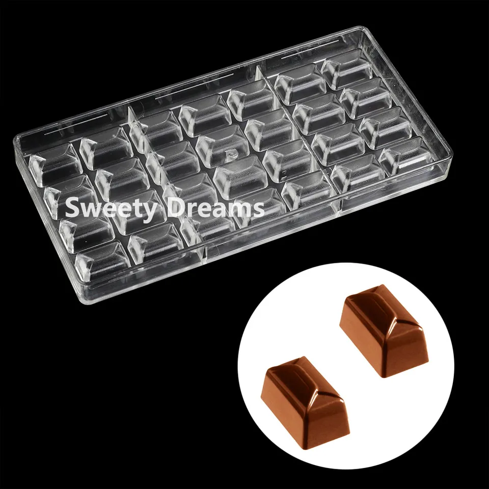 Kocka obálka darčekový tvar cukrovinky čokoládová forma Polykarbonát Cake Sladky pečie bonbon plesne Cukery náradie kuchynský pečivo