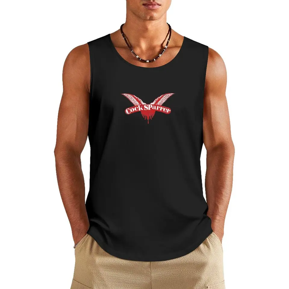 Kohút Sparrer Hardcore Tank Top Gym Tričko Pánske tričká bez rukávov košele bez rukávov bez rukávov