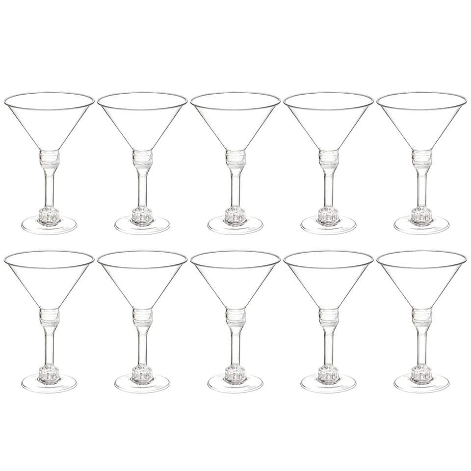 Koktailové poháre kokteilové poháre koktail kokteilové poháre vonkajšie martini priehľadné plasty