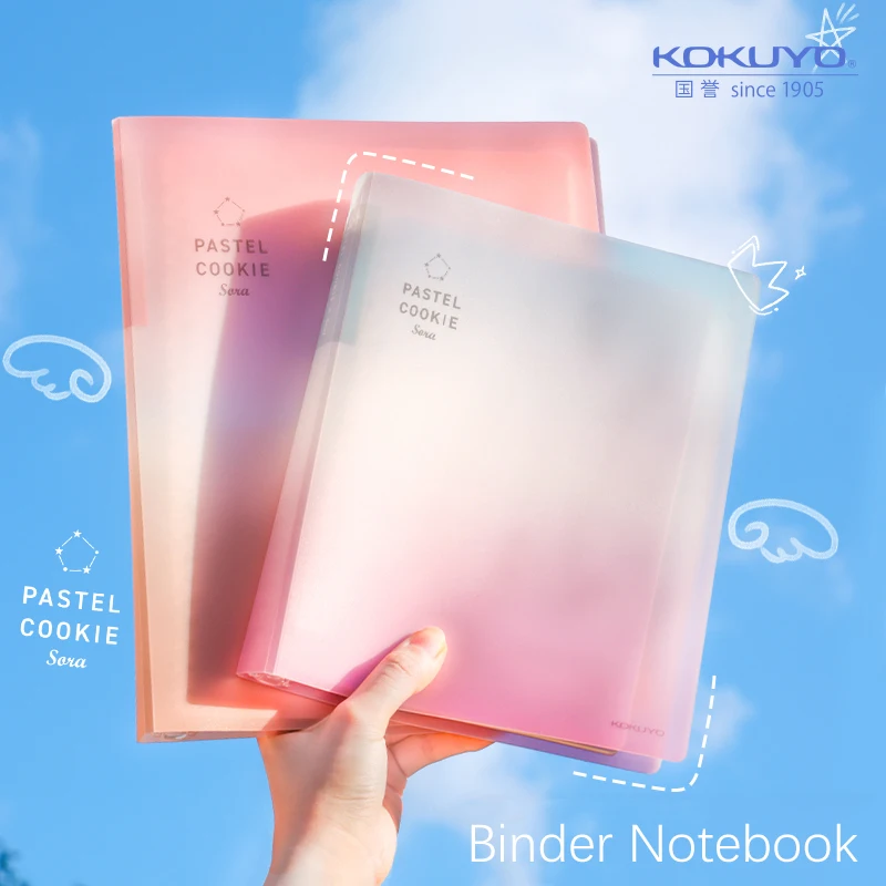 Kokuyo Pastel Cookie Binder Notebook A5 B5 A4 Campus Loose Leaf Note Poznámka