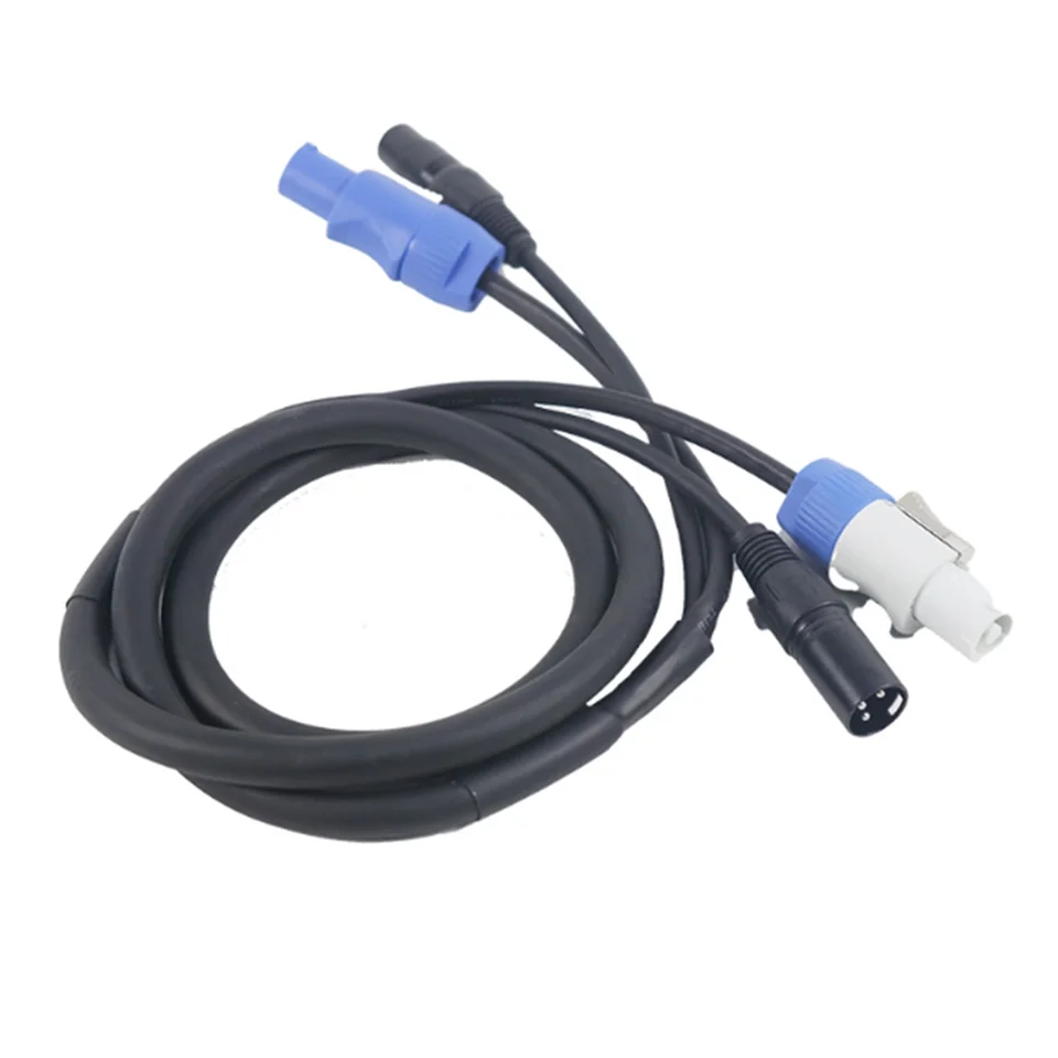 Kombinácia káblov DMX PowerCon Combinácia zástrčky PowerCon a signálne vedenie DMX XLR pre ľahké napájacie pripojenie-lukycorner