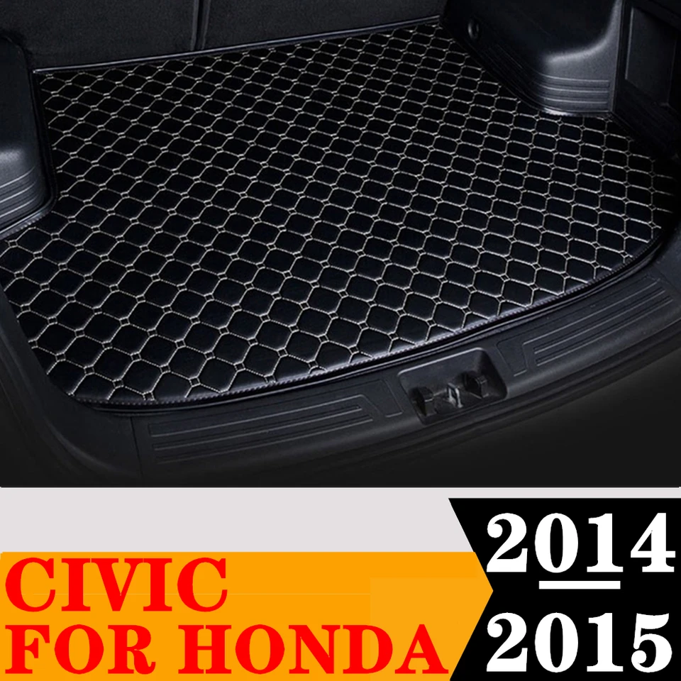 Kombota Mat pre Honda Civic 2014 2015 Zadný nákladný vložka Tail Boot Boot batožina ochrana podložky Koberec interiérové ​​diely príslušenstvo
