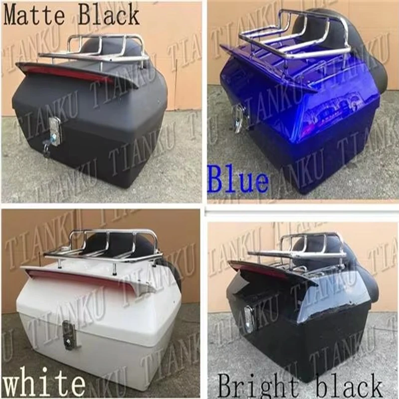 Kombík batožinového batožinového priestoru s brzdovým svetlom pre Honda Shadow Spirit Saber Aero Ace Steed VLX 400 600 1100 DLX VTX1300 1800