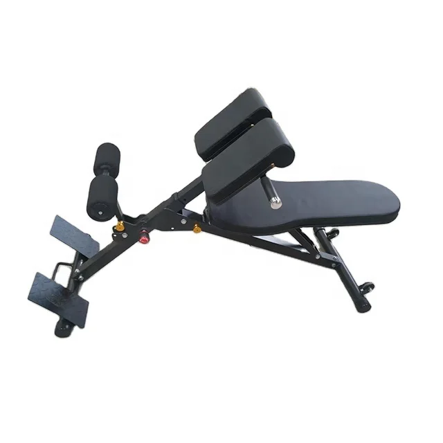 Komerčná telocvičňa Multifunkčné skladanie nastaviteľná hyperextension fitness vybavenie plochá rímska stolička lavica dy-3009