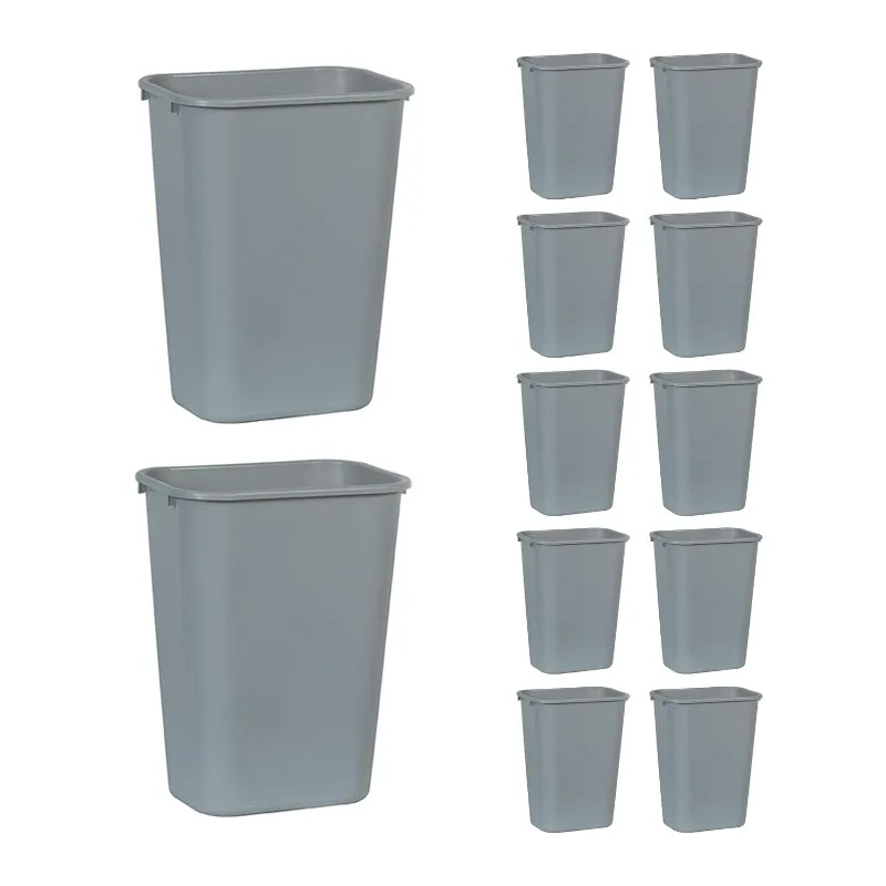 Komerčné výrobky živice odpadové kategórie/odpadky, 10-galón/41-kvart, šedá, plast, pre spálňu/kúpeľňu/skrinku, balenie 12