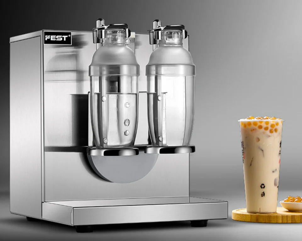 Komerčný 1000 ml boba trasenie stroja na triasť sa s vysokou kapacitou nehrdzavejúcej ocele Automatické perlové mlieko čajové trepačky