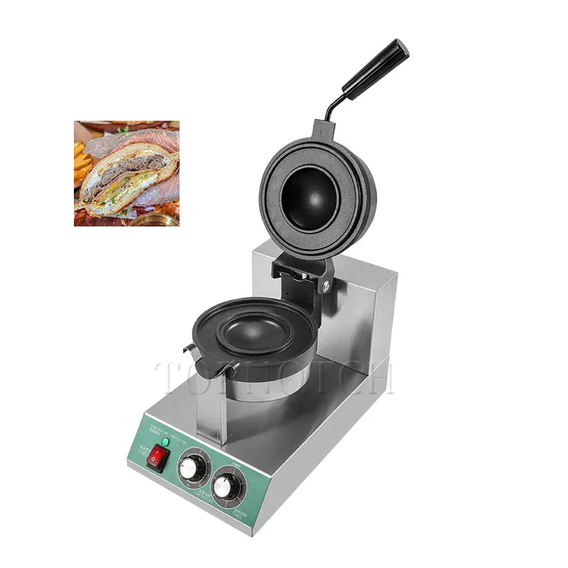Komerčný elektrický hamburger UFO gril gelato panini lisové výroby stroje hamburger občerstvenie zmrzliny vafle stroj
