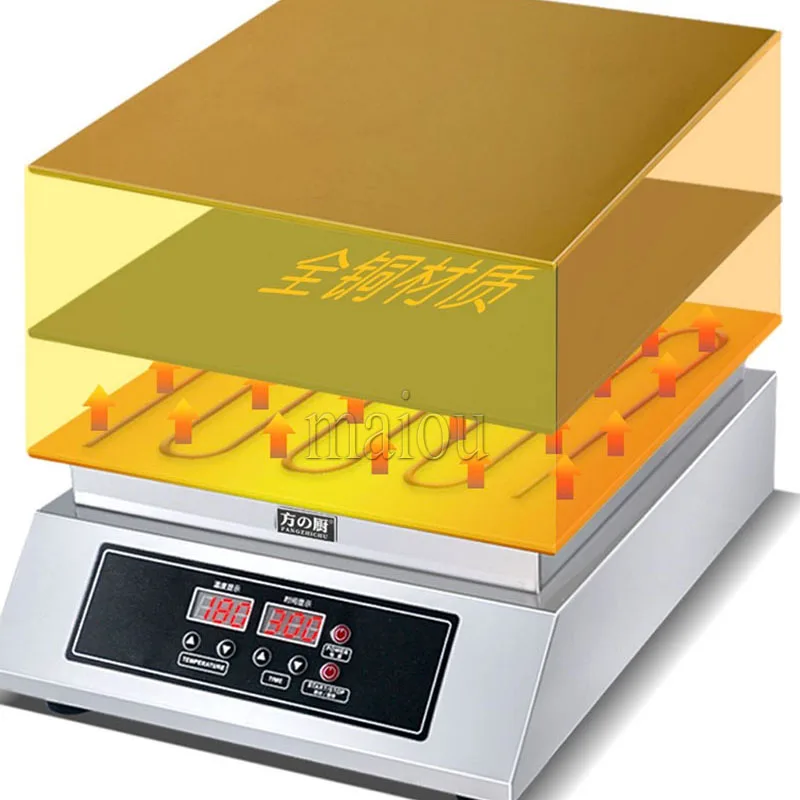 Komerčný gombík japonský našuchorený sufle palacinky Maker 220V 110V Single Head Souffle Machine japonský syrový koláč železný baker panv
