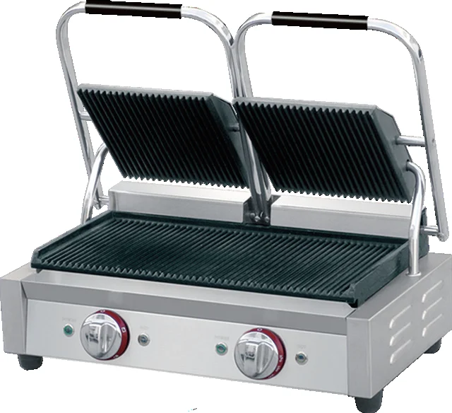 Komerčný grilovací stroj sendvičový výrobca plynové elektrické grily elektrické mriežky hamburger panini gril
