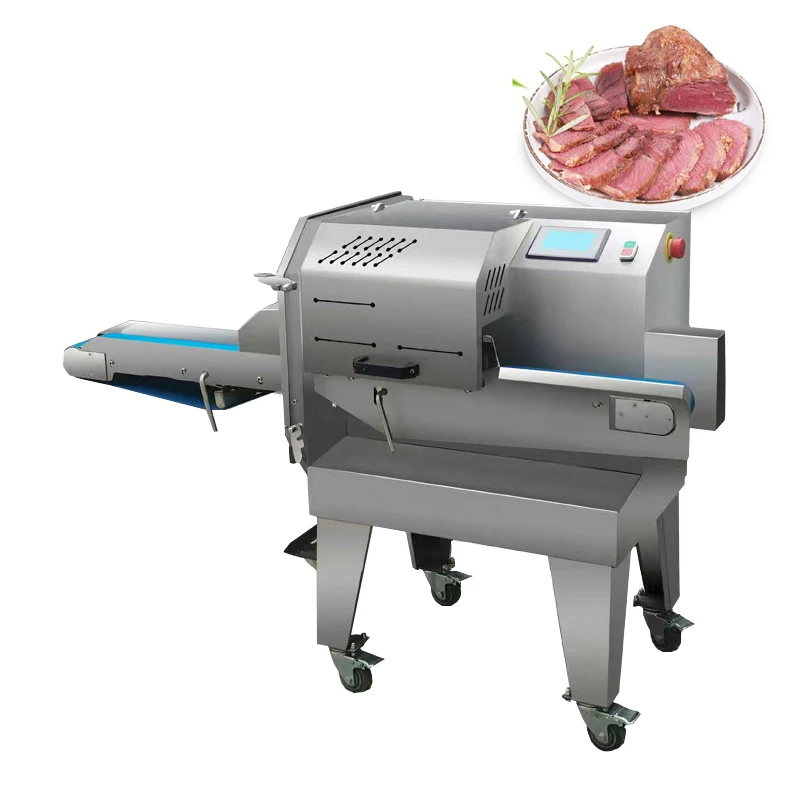 Komerčný multifunkčný rezač na krájanie mäsa varené mäso s plášťovým strojom slaniny slanina slanina