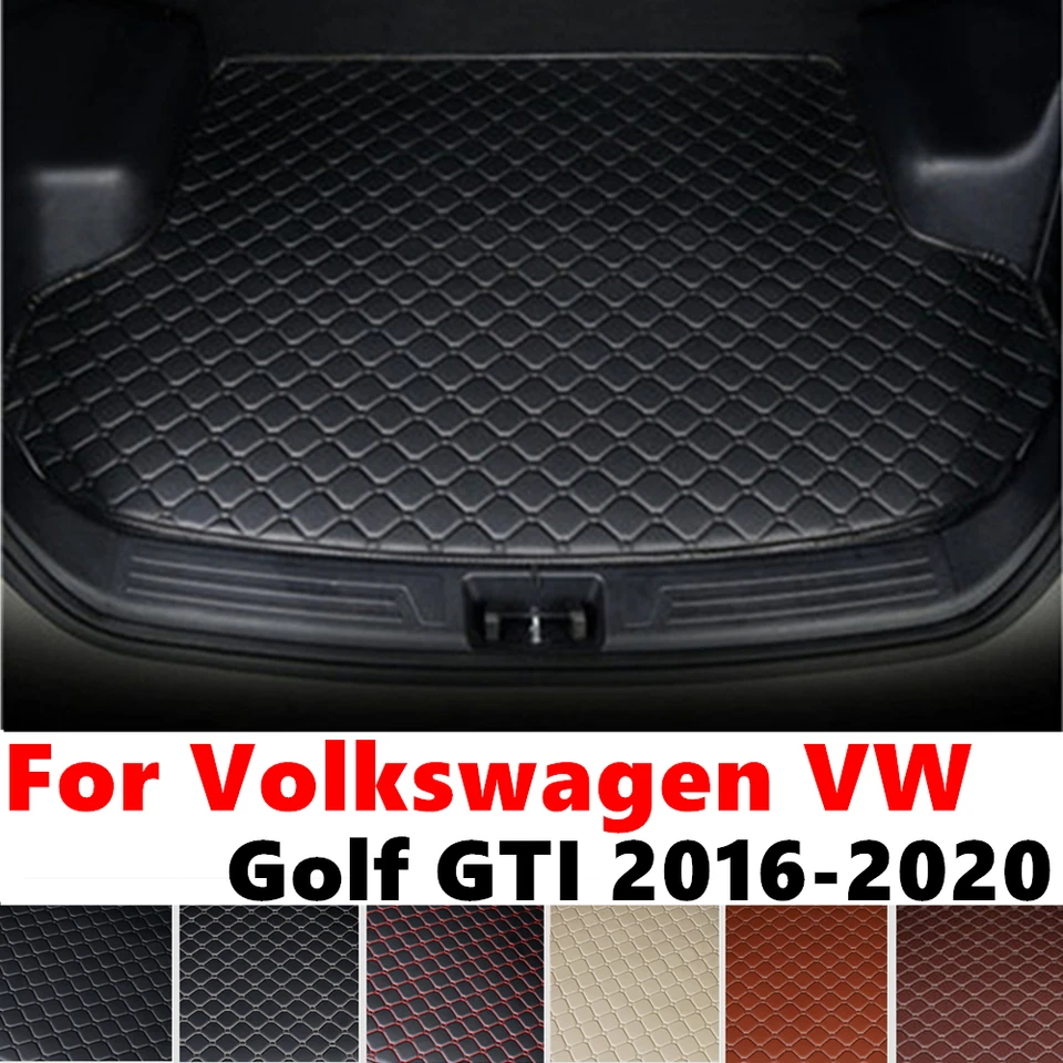 Komostné podložka pre Volkswagen VW Golf GTI 20 2019 2018 17 2016 Zadný nákladný kryt Vnútorné príslušenstvo chvost batožinová batožina